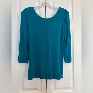 Teal White House Black Market top size Medium